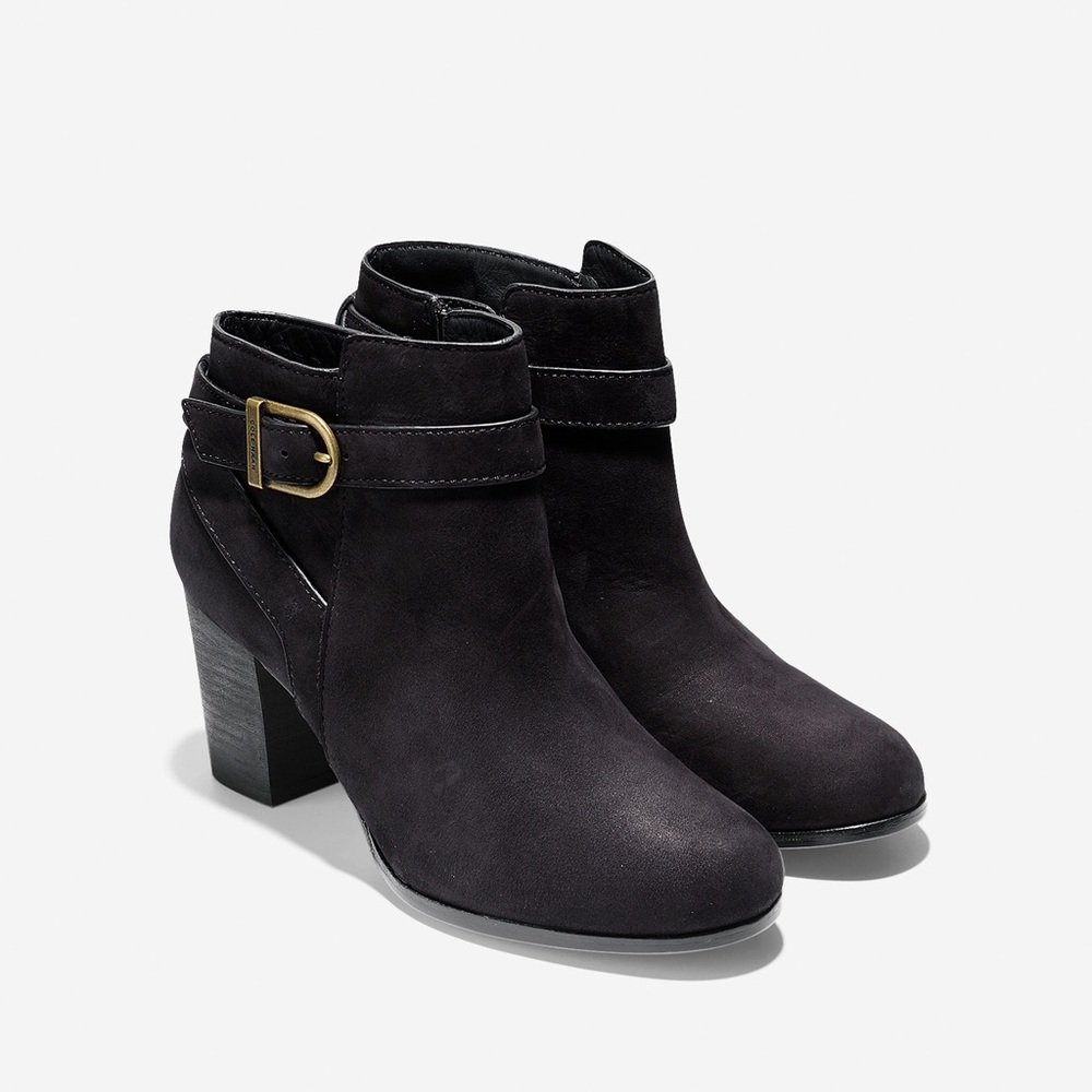 Cole Haan Cassidy Black Suede Booties